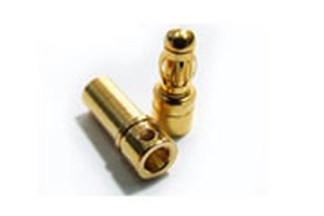 Goldstecker 3.5mm 1Paar