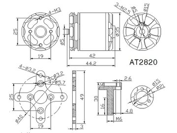 AT2820 Tiger Motors 35mm x 42mm 3S-4S